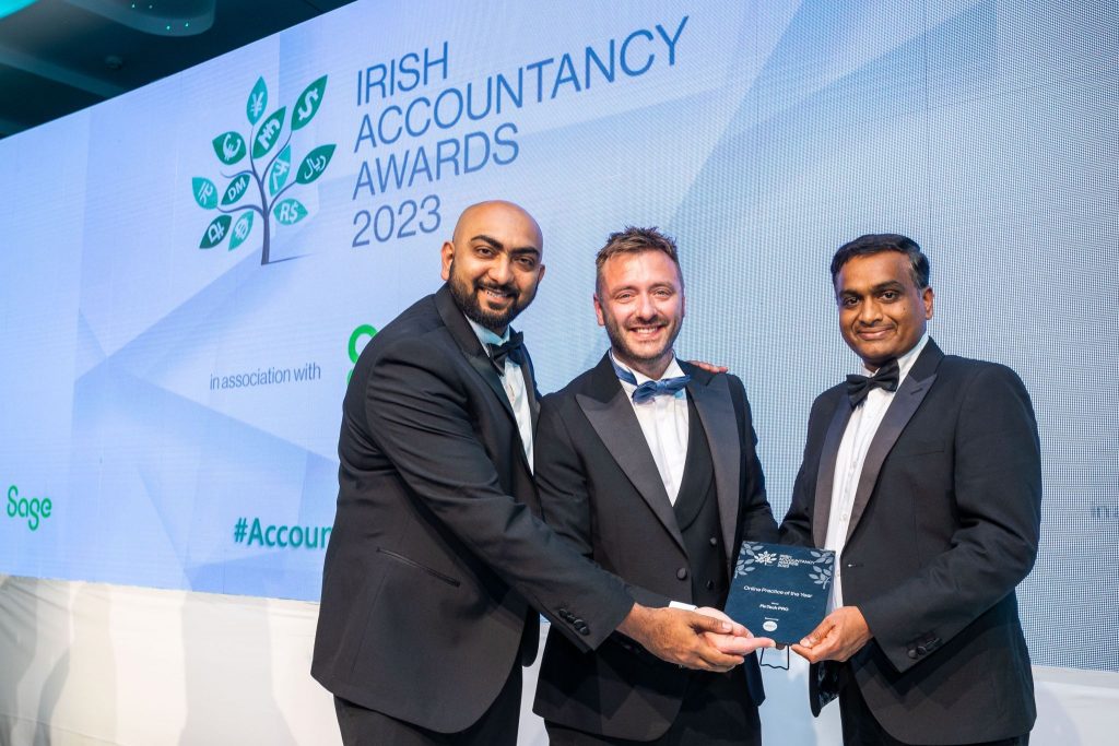 Jay Patel won the ‘Online Practice of the Year’ award at the Irish Accountancy Awards 2023
